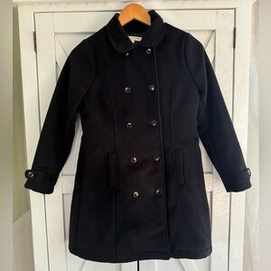 HOPE AND HENRY Girl’s Pea Coat Size 12. EUC. Black.